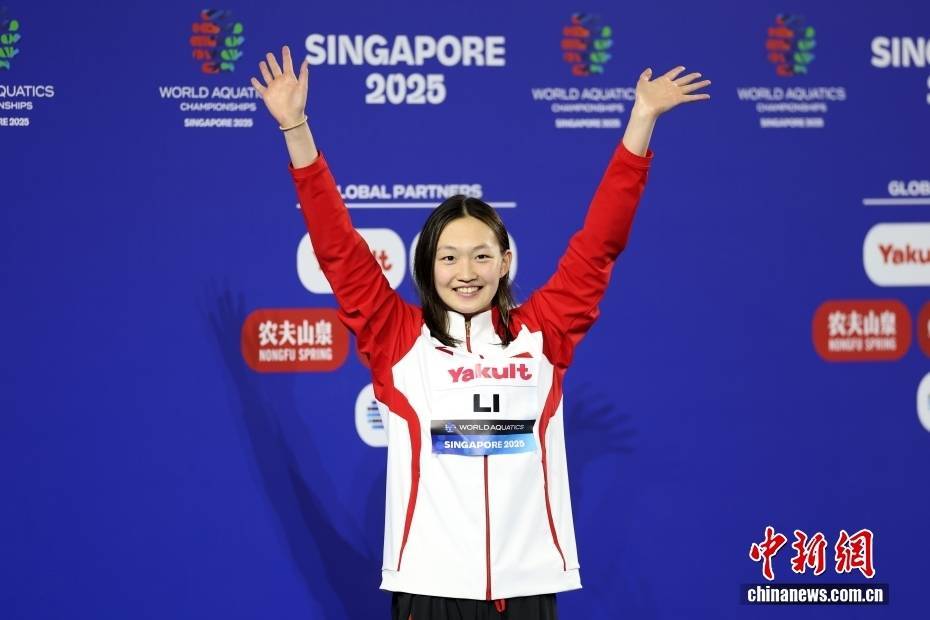 游泳女子米自由泳：宣国梅获得银牌